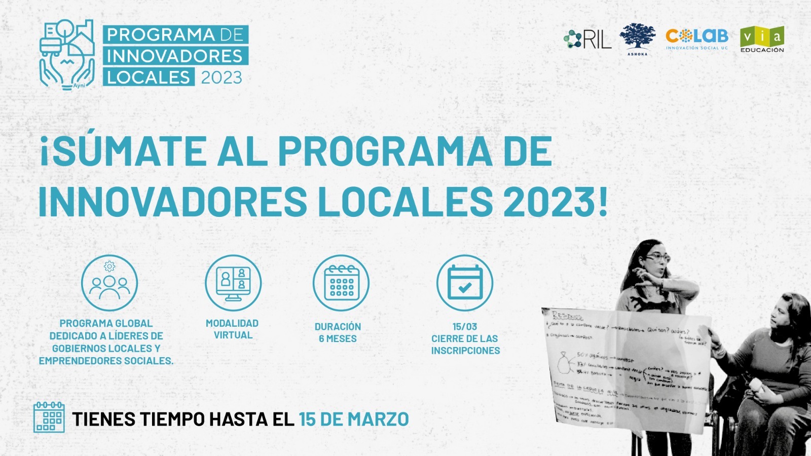 Ya están abiertas las inscripciones para una nueva edición del Programa de Innovadores Locales